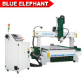 Blue Elephant Dreh Carving CNC Router Maschine 1325 für Möbel Bein, Holz und weiches Metall